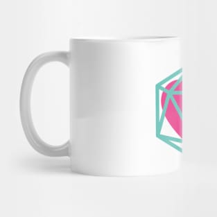 D20 Heart Mug